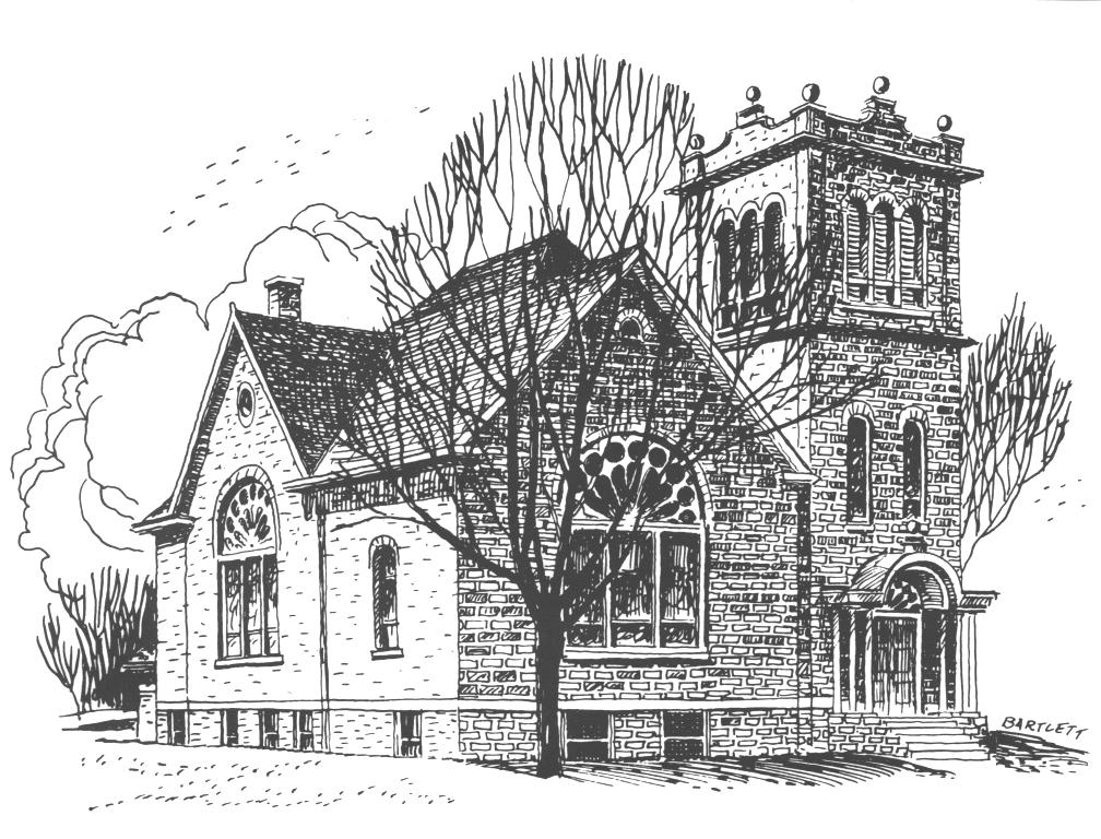 Drawing of Lody Presbyterian Church